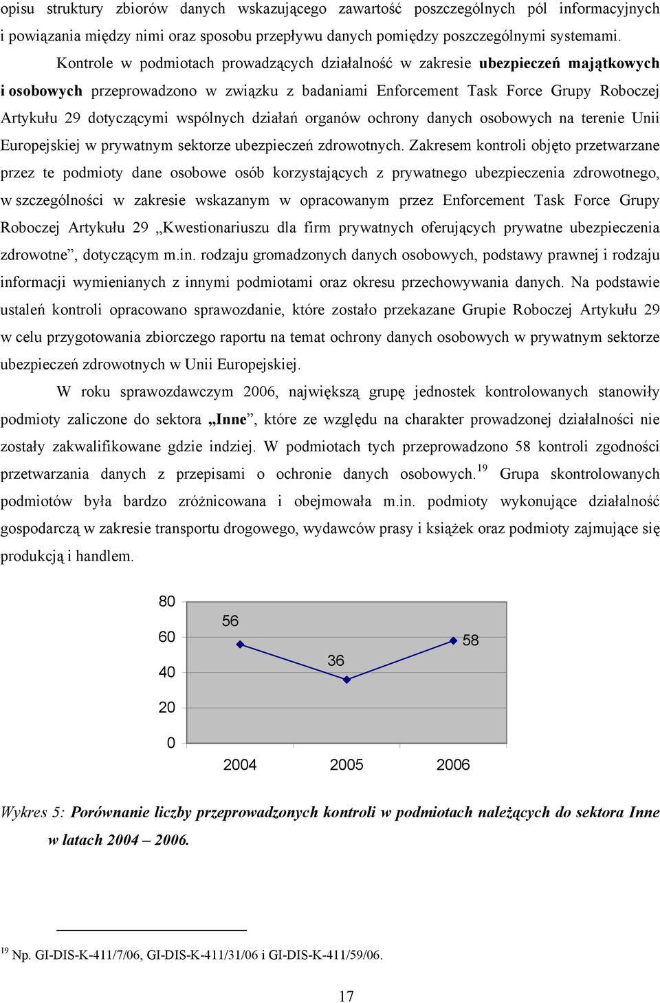 wspólnych działań organów ochrony danych osobowych na terenie Unii Europejskiej w prywatnym sektorze ubezpieczeń zdrowotnych.