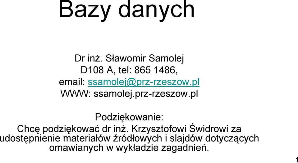 pl WWW: ssamolej.prz-rzeszow.