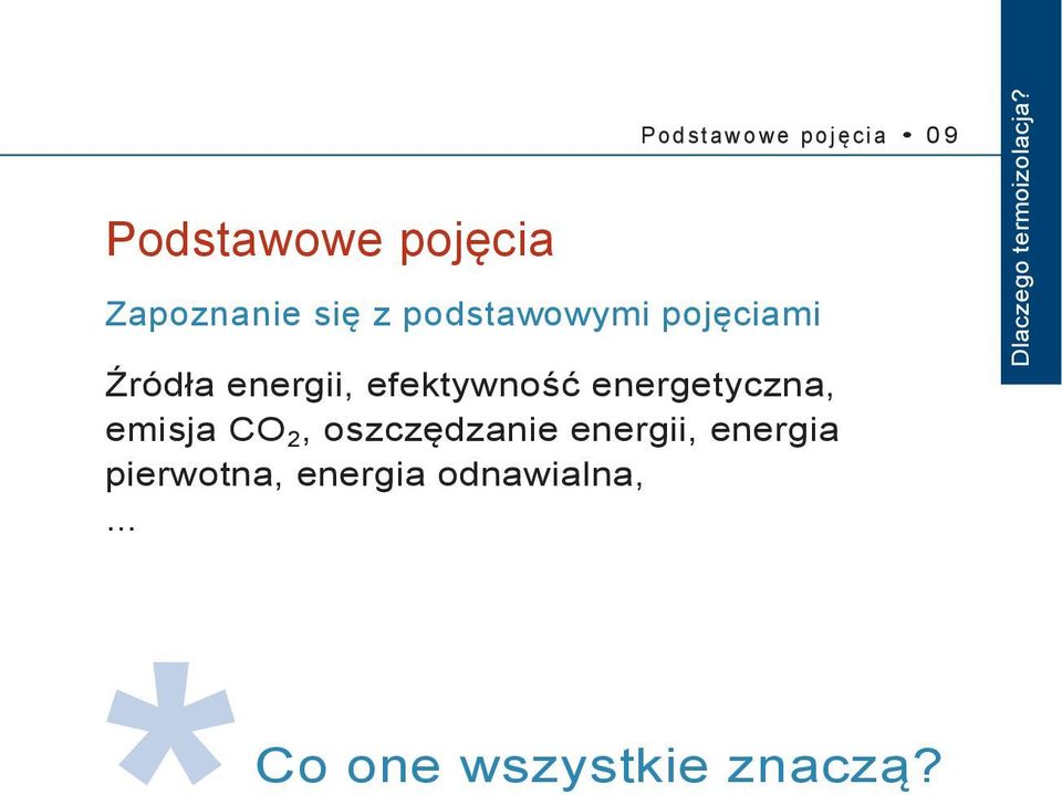 z podstawowymi pojęciami Źródła energii, efektywność