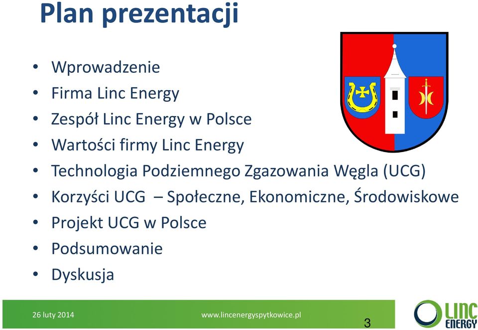 Węgla(UCG) Korzyści UCG Społeczne, Ekonomiczne, Środowiskowe Projekt