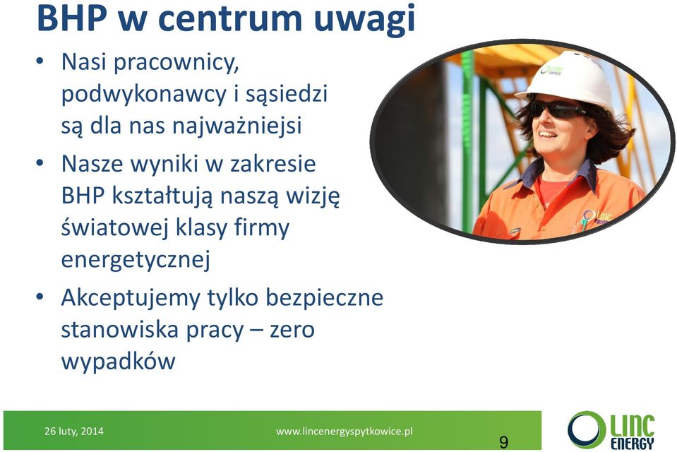 światowej klasy firmy energetycznej Akceptujemy tylko bezpieczne