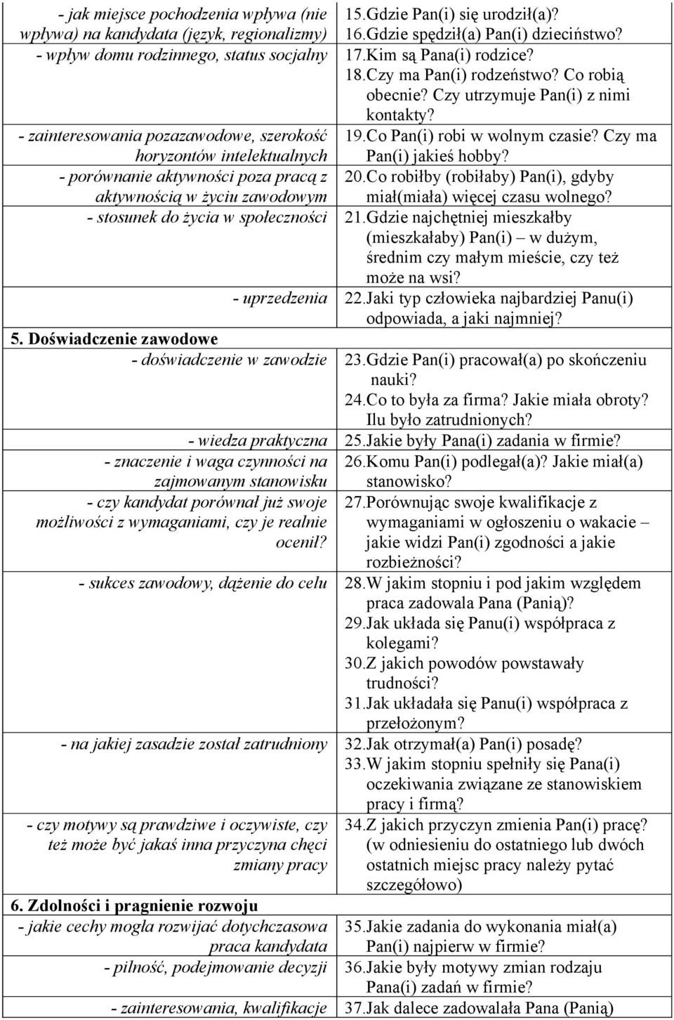 Czy ma horyzontów intelektualnych Pan(i) jakieś hobby? - porównanie aktywności poza pracą z 20.Co robiłby (robiłaby) Pan(i), gdyby aktywnością w życiu zawodowym miał(miała) więcej czasu wolnego?