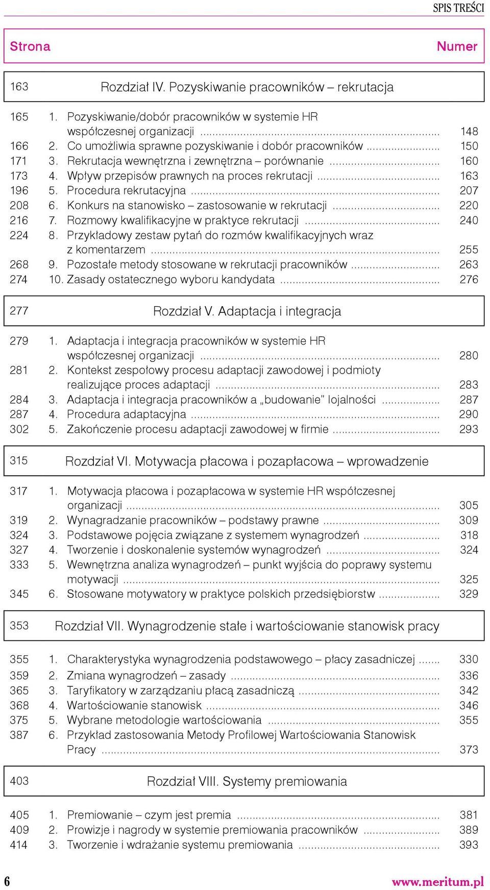 Procedura rekrutacyjna... 207 208 6. Konkurs na stanowisko zastosowanie w rekrutacji... 220 216 7. Rozmowy kwalifikacyjne w praktyce rekrutacji... 240 224 8.