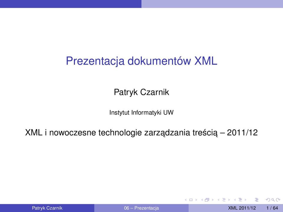 technologie zarzadzania treścia 2011/12