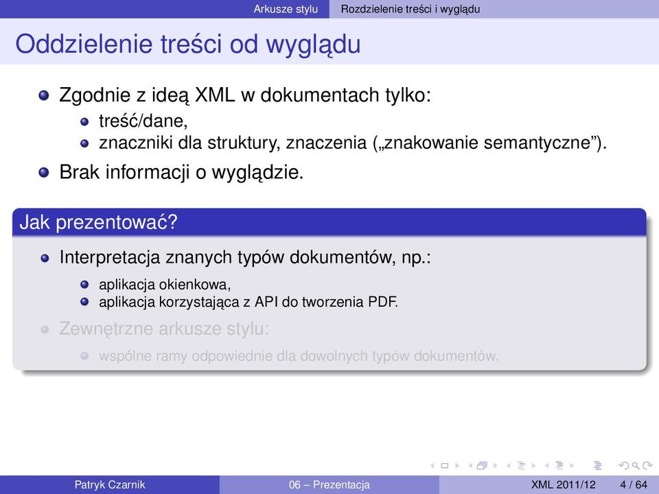 Interpretacja znanych typów dokumentów, np.: aplikacja okienkowa, aplikacja korzystajaca z API do tworzenia PDF.