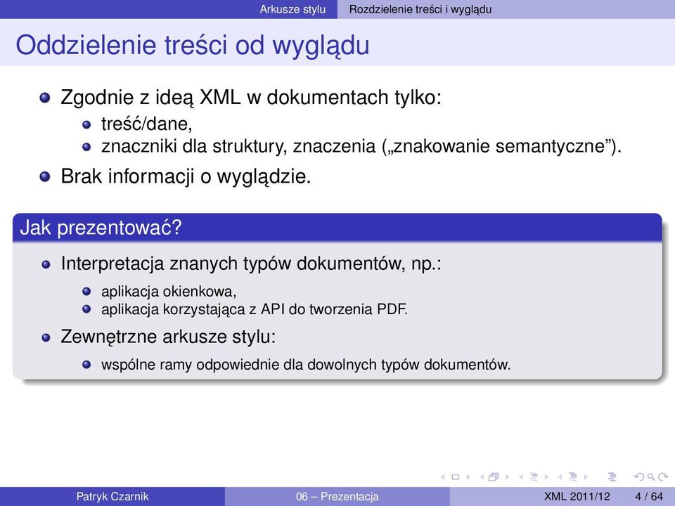 Interpretacja znanych typów dokumentów, np.: aplikacja okienkowa, aplikacja korzystajaca z API do tworzenia PDF.