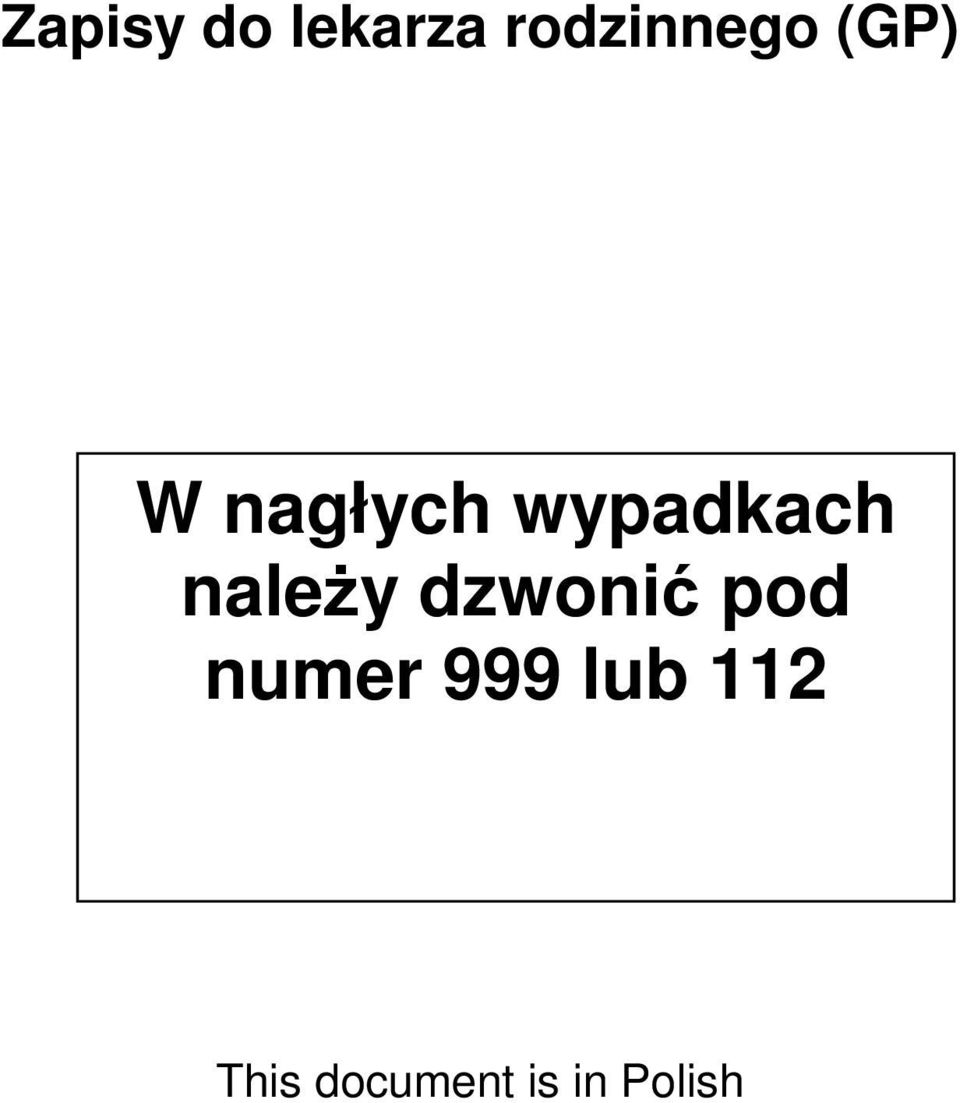 naley dzwoni pod numer 999