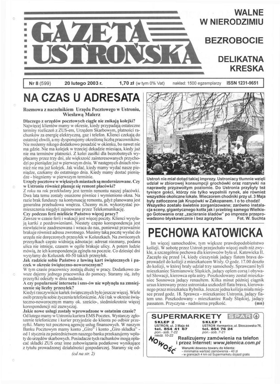 kolejki? Najwięcej klientów mamy w okresie, kiedy przypadają ostateczne terminy rozliczeń z ZUS em, Urzędem Skarbowym, płatności rachunków za energię elektryczną, gaz i telefon.