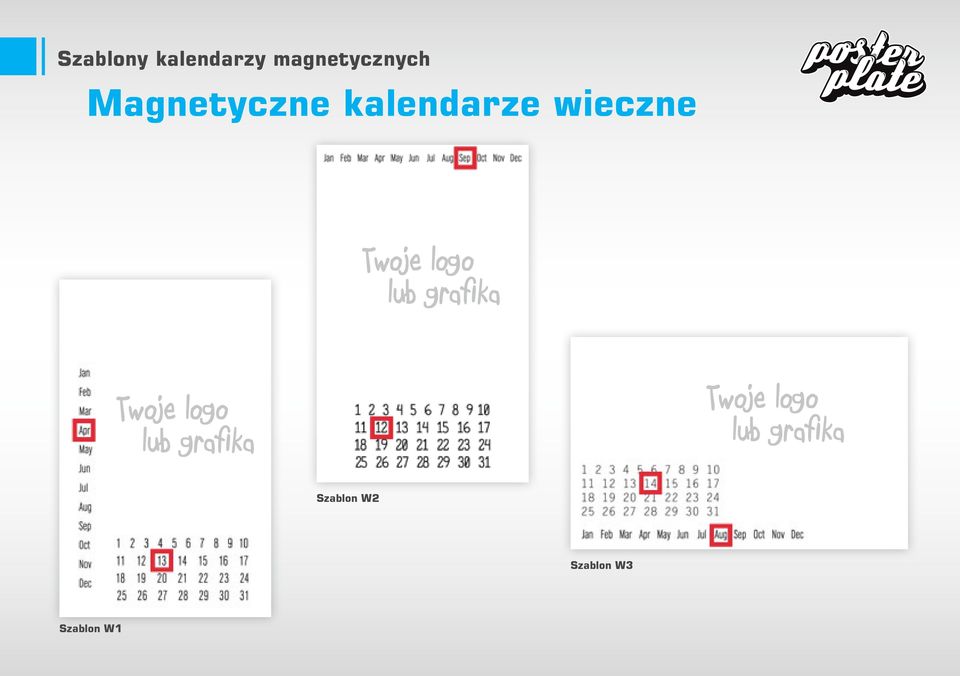 Magnetyczne kalendarze