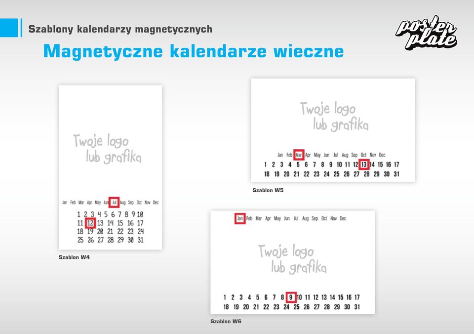 Magnetyczne kalendarze