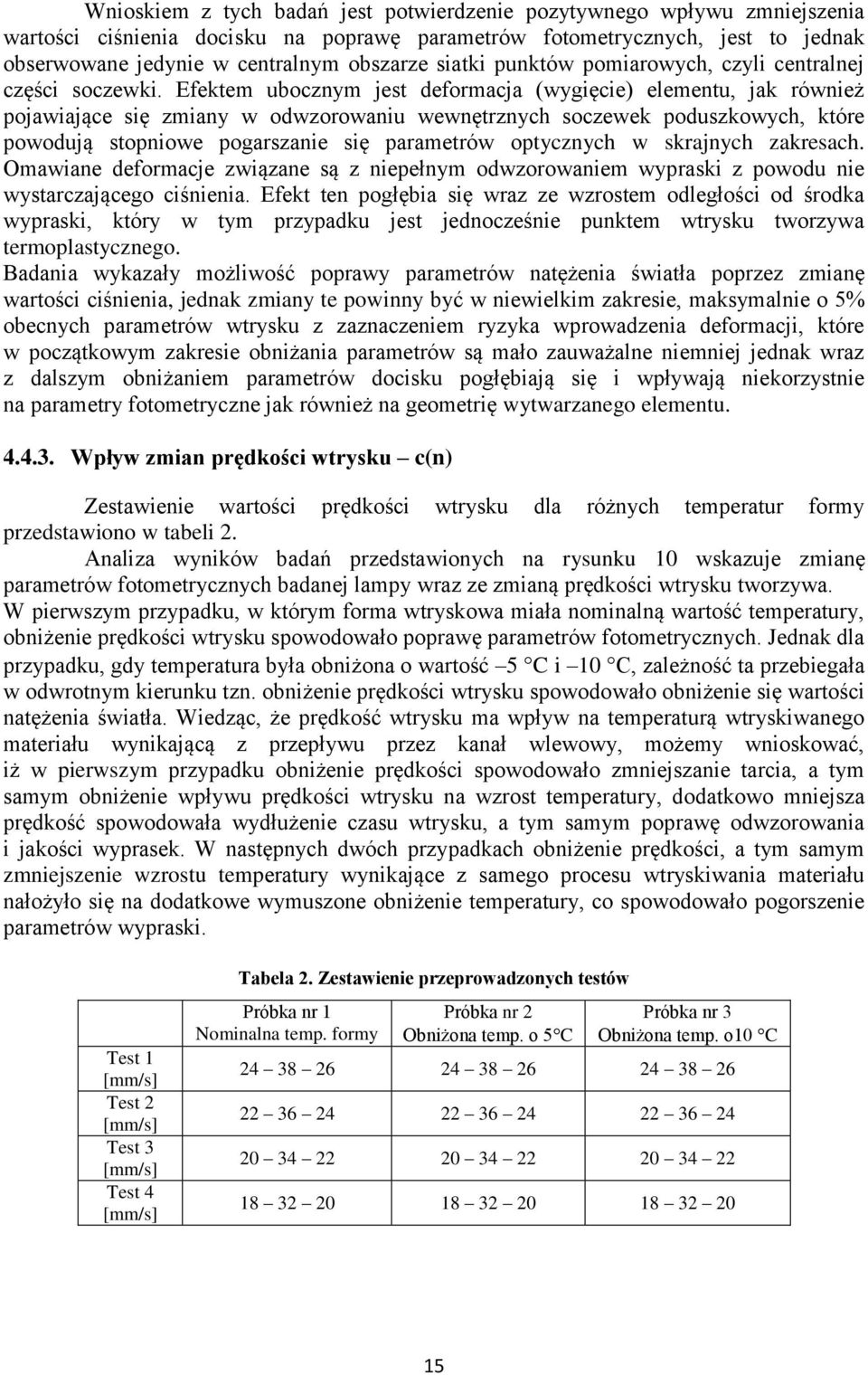 Efektem ubocznym jest deformacja (wygięcie) elementu, jak również pojawiające się zmiany w odwzorowaniu wewnętrznych soczewek poduszkowych, które powodują stopniowe pogarszanie się parametrów