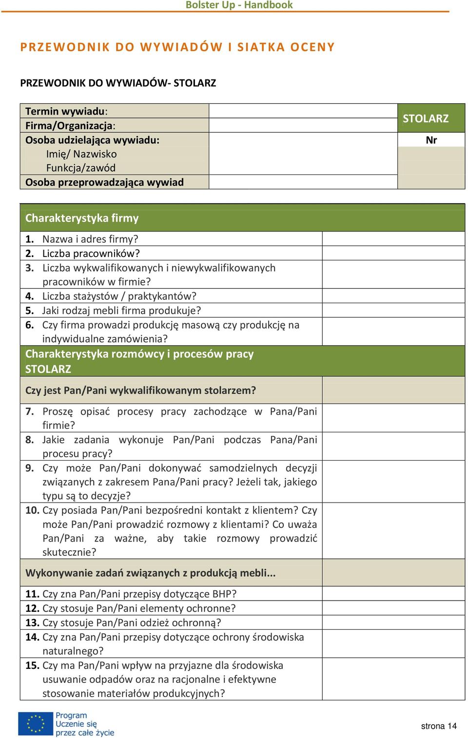 Jaki rodzaj mebli firma produkuje? 6. Czy firma prowadzi produkcję masową czy produkcję na indywidualne zamówienia?