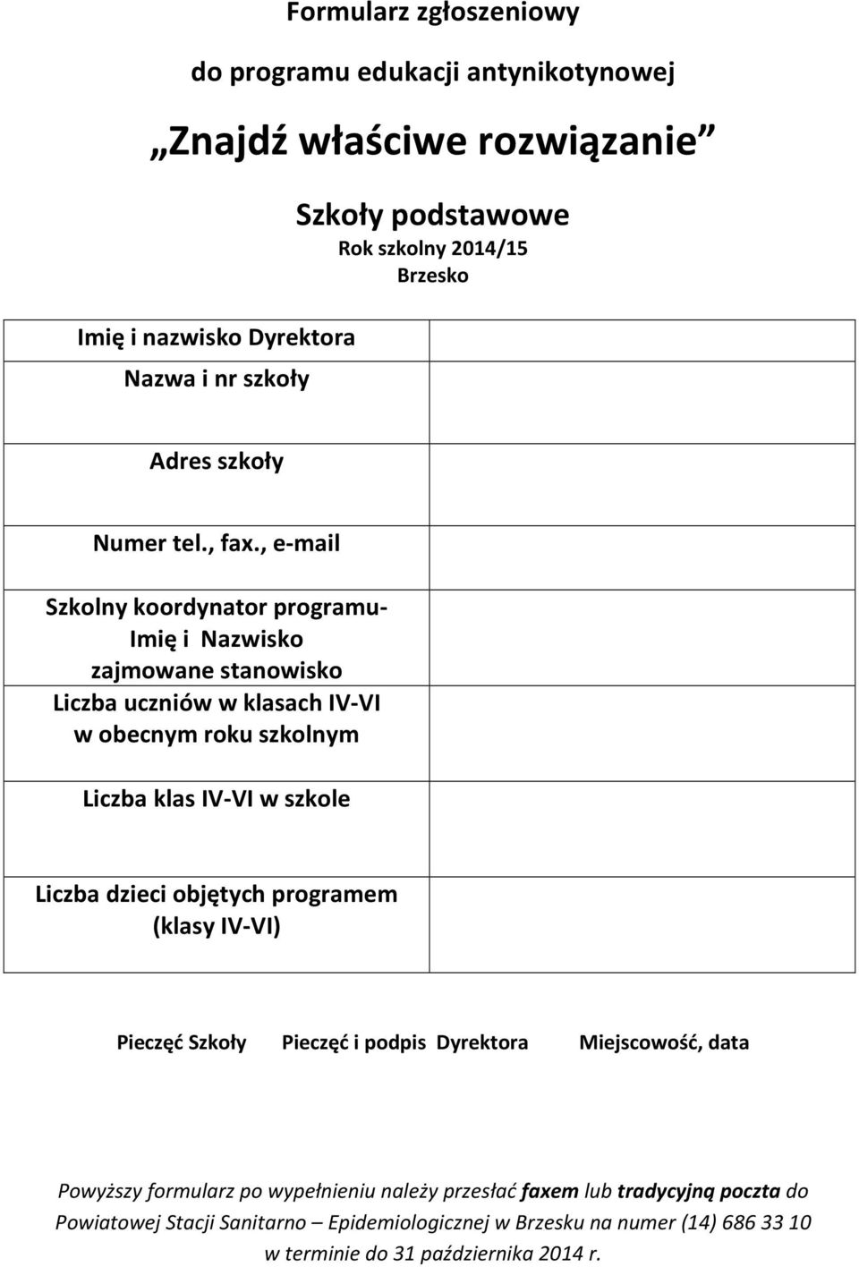 Szkoły podstawowe Liczba uczniów w klasach