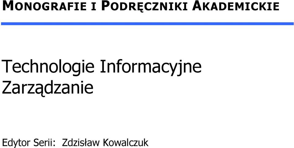 Informacyjne Zarządzanie