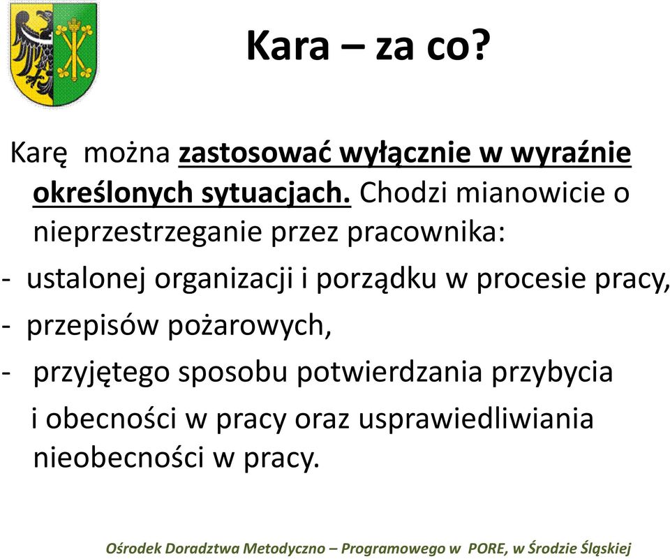 i porządku w procesie pracy, - przepisów pożarowych, - przyjętego sposobu