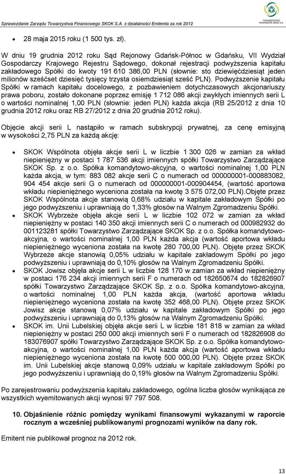 386,00 PLN (słownie: sto dziewięćdziesiąt jeden milionów sześćset dziesięć tysięcy trzysta osiemdziesiąt sześć PLN).