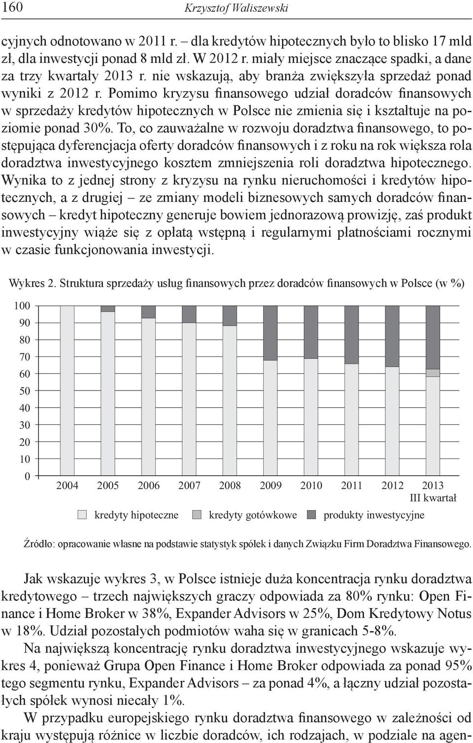 Pomimo kryzysu finansowego udział doradców finansowych w sprzedaży kredytów hipotecznych w Polsce nie zmienia się i kształtuje na poziomie ponad 30%.