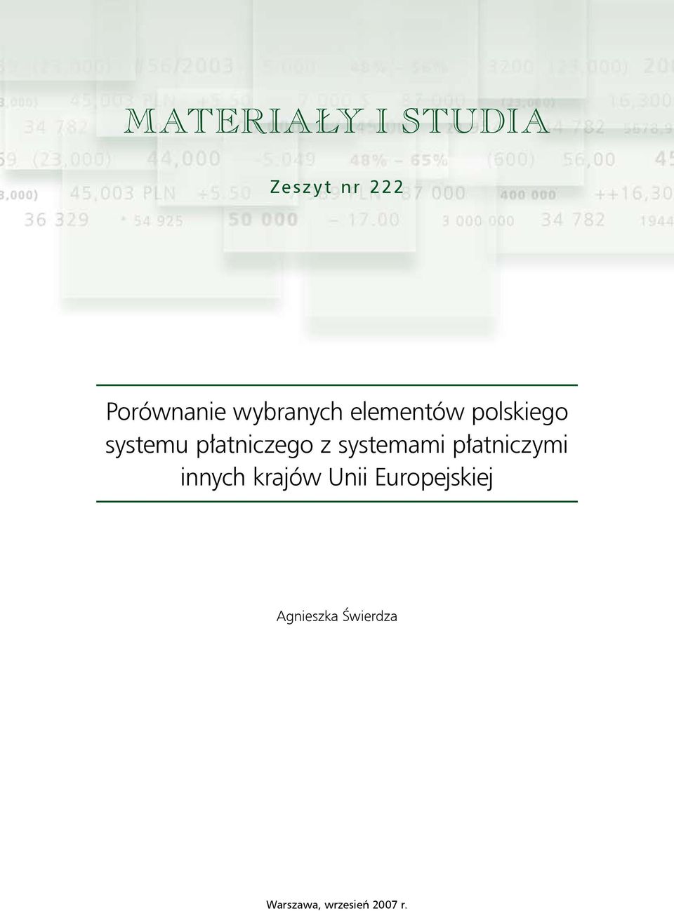 z systemami płatniczymi innych krajów Unii