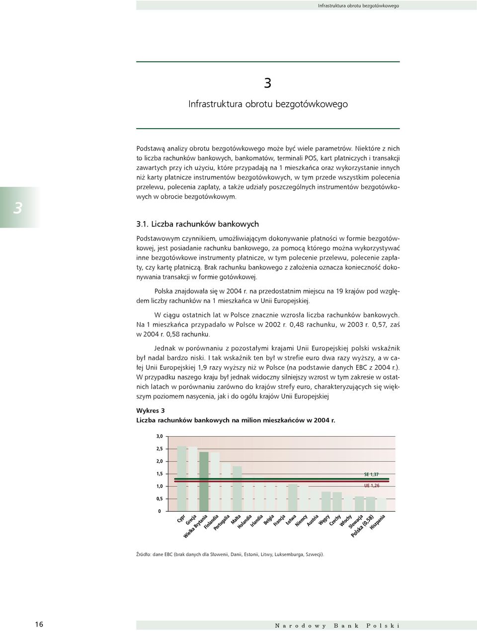 płatnicze instrumentów bezgotówkowych, w tym przede wszystkim polecenia przelewu, polecenia zapłaty, a także udziały poszczególnych instrumentów bezgotówkowych w obrocie bezgotówkowym. 3.1.