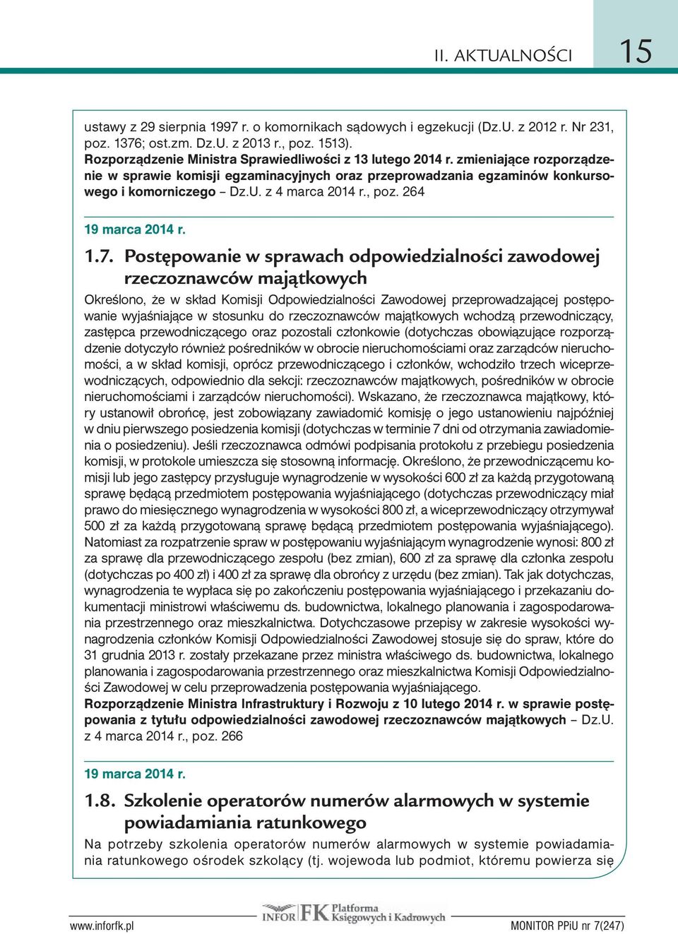 z 4 marca 2014 r., poz. 264 19 marca 2014 r. 1.7.