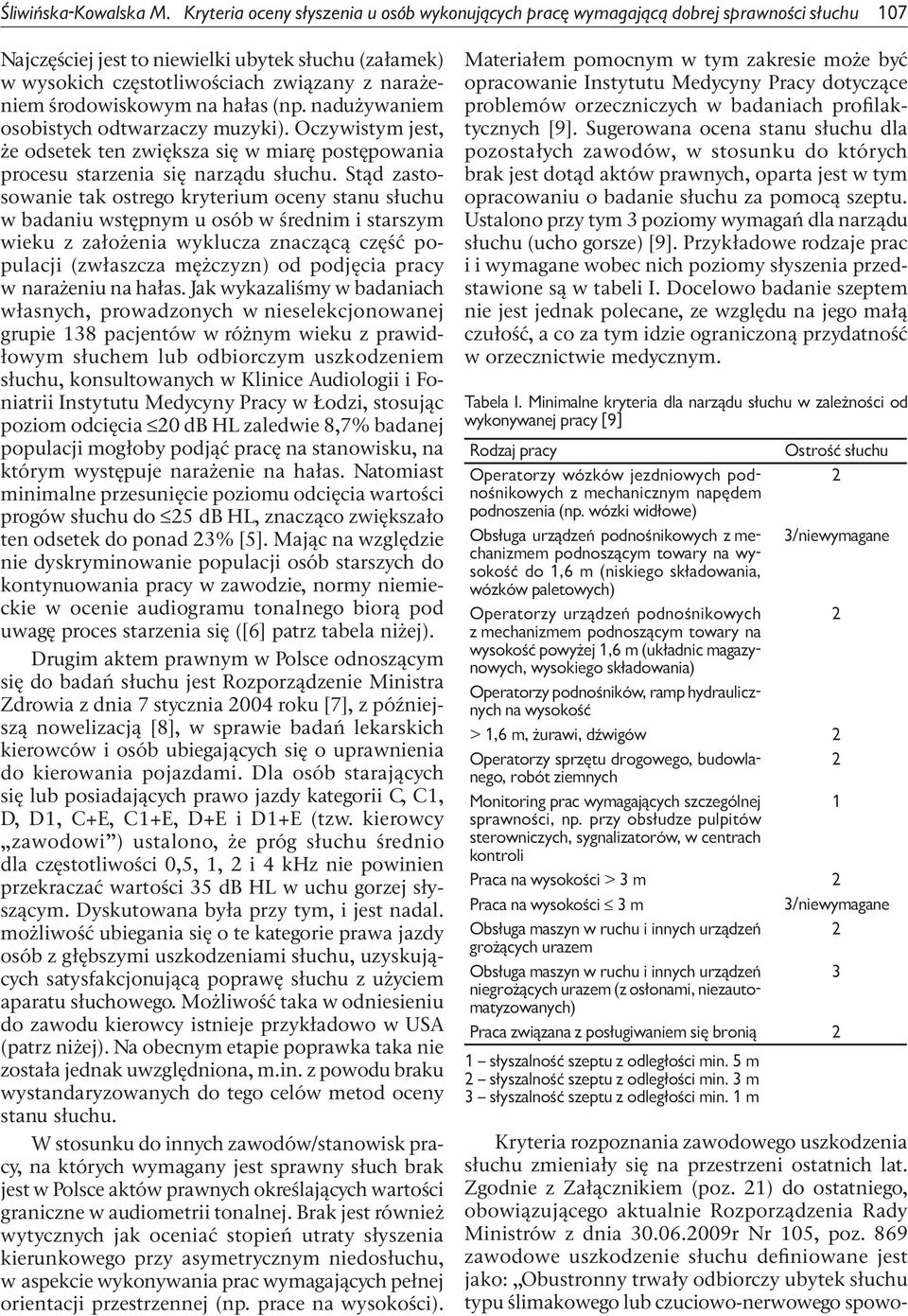 środowiskowym na hałas (np. nadużywaniem osobistych odtwarzaczy muzyki). Oczywistym jest, że odsetek ten zwiększa się w miarę postępowania procesu starzenia się narządu słuchu.