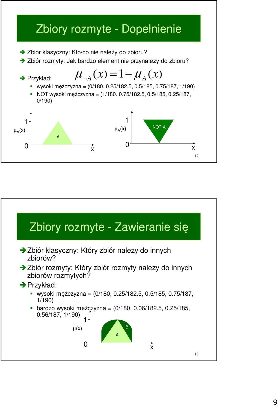 75/87, /90) NOT wysoki mężczyzna = (/80. 0.75/82.5, 0.5/85, 0.