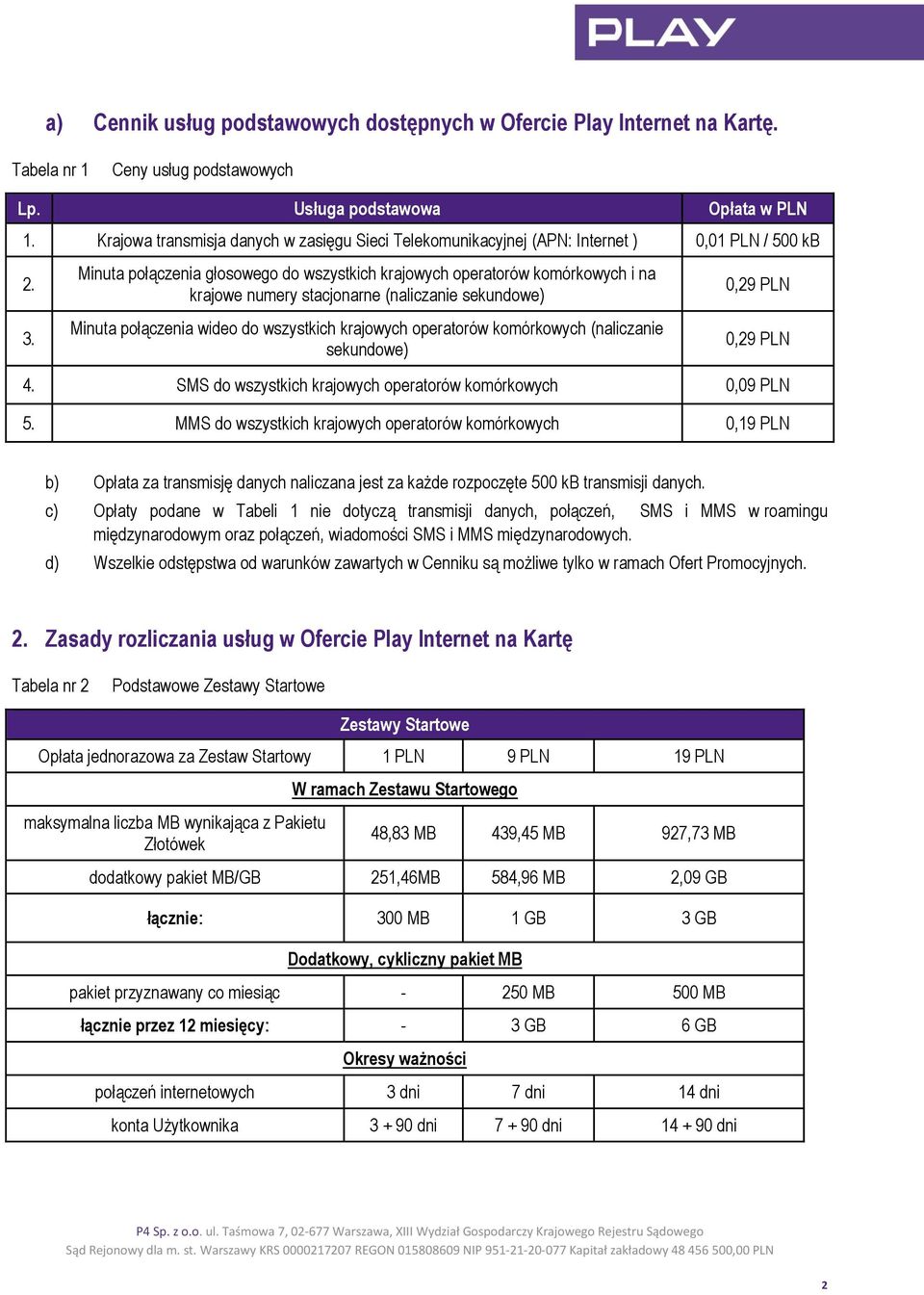 Minuta połączenia głosowego do wszystkich krajowych operatorów komórkowych i na krajowe numery stacjonarne (naliczanie sekundowe) Minuta połączenia wideo do wszystkich krajowych operatorów