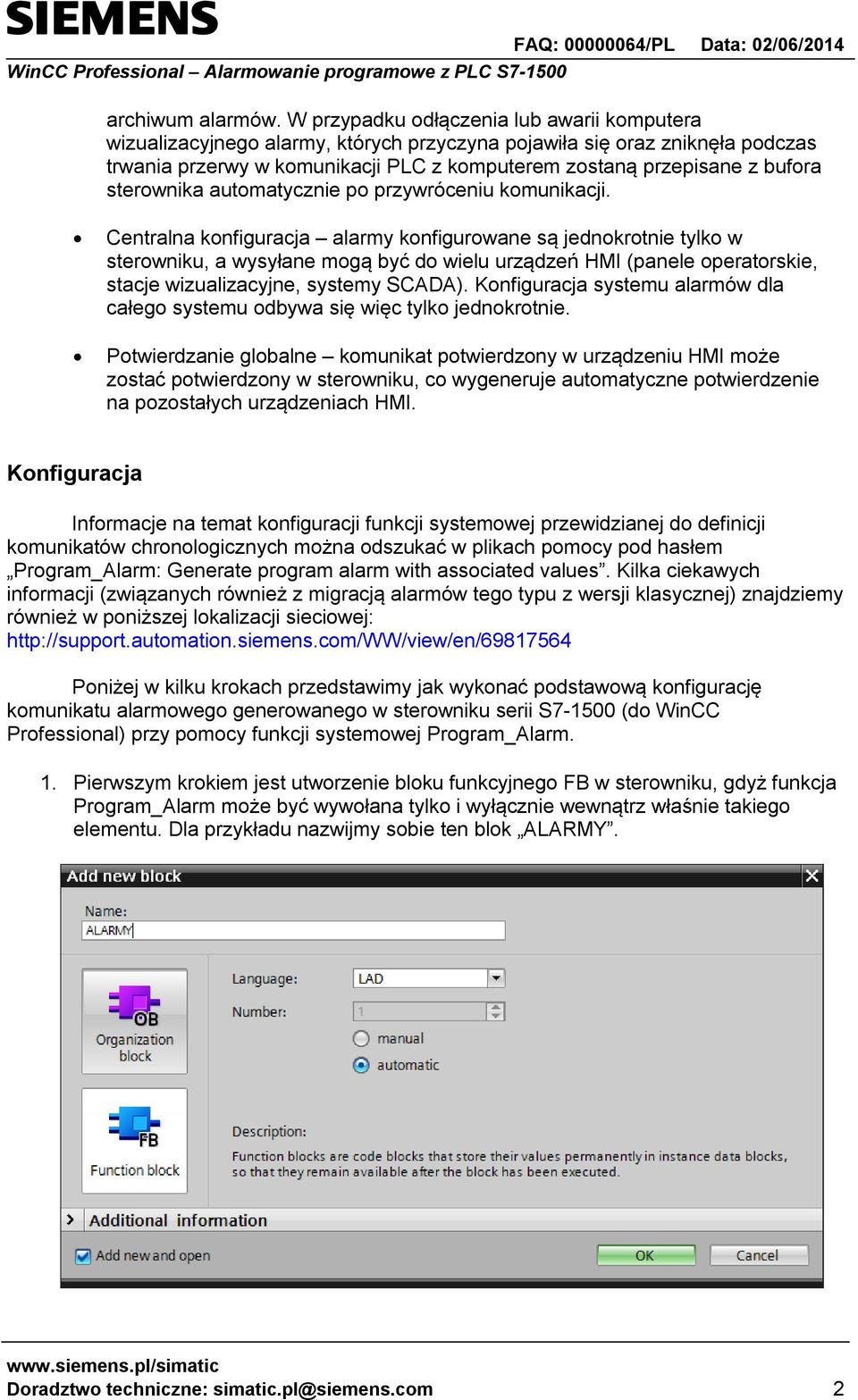 sterownika automatycznie po przywróceniu komunikacji.