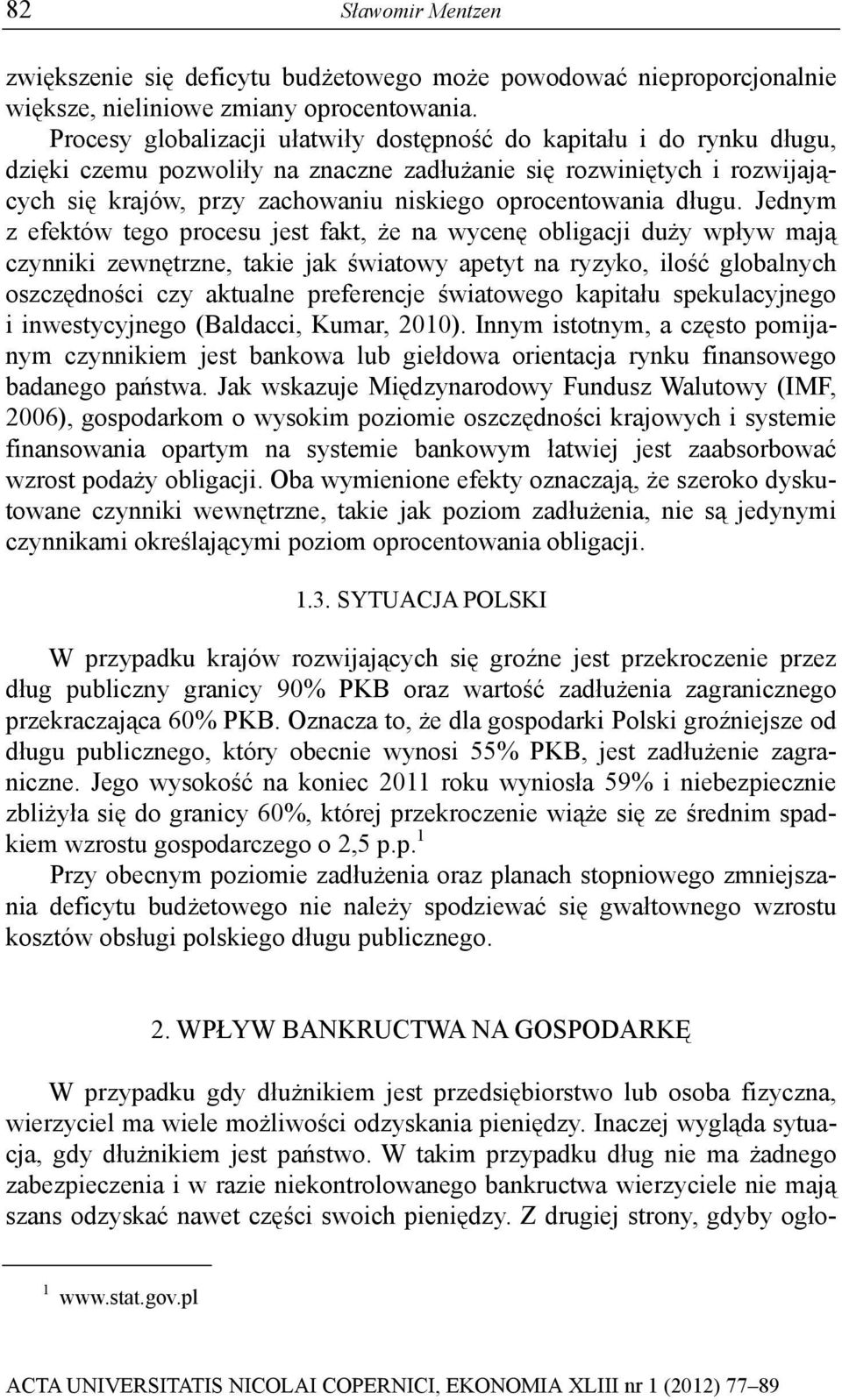 oprocentowania długu.