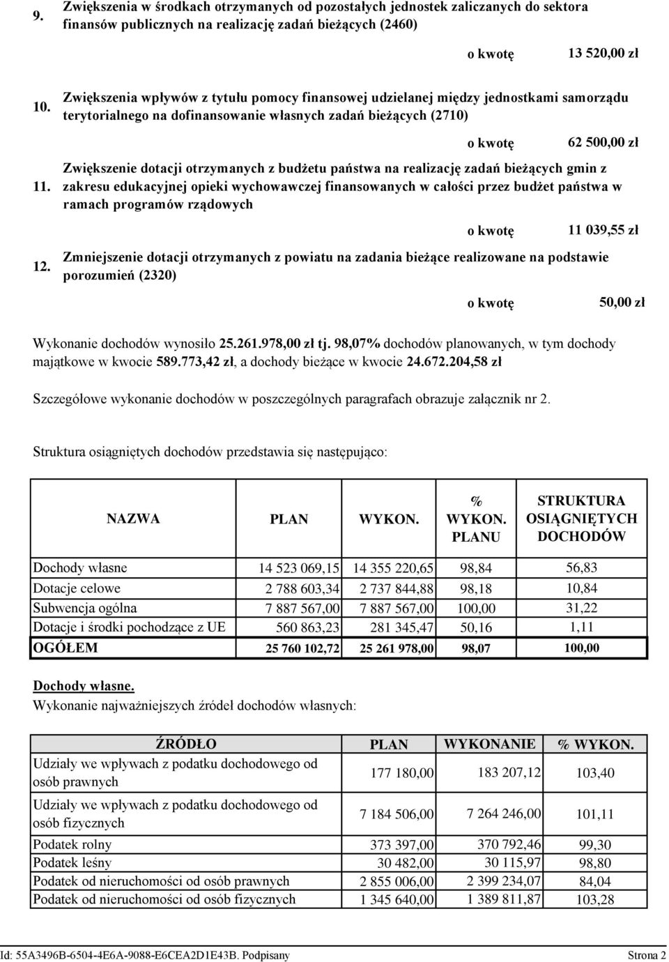 Zwiększenie dotacji otrzymanych z budżetu państwa na realizację zadań bieżących gmin z zakresu edukacyjnej opieki wychowawczej finansowanych w całości przez budżet państwa w ramach programów