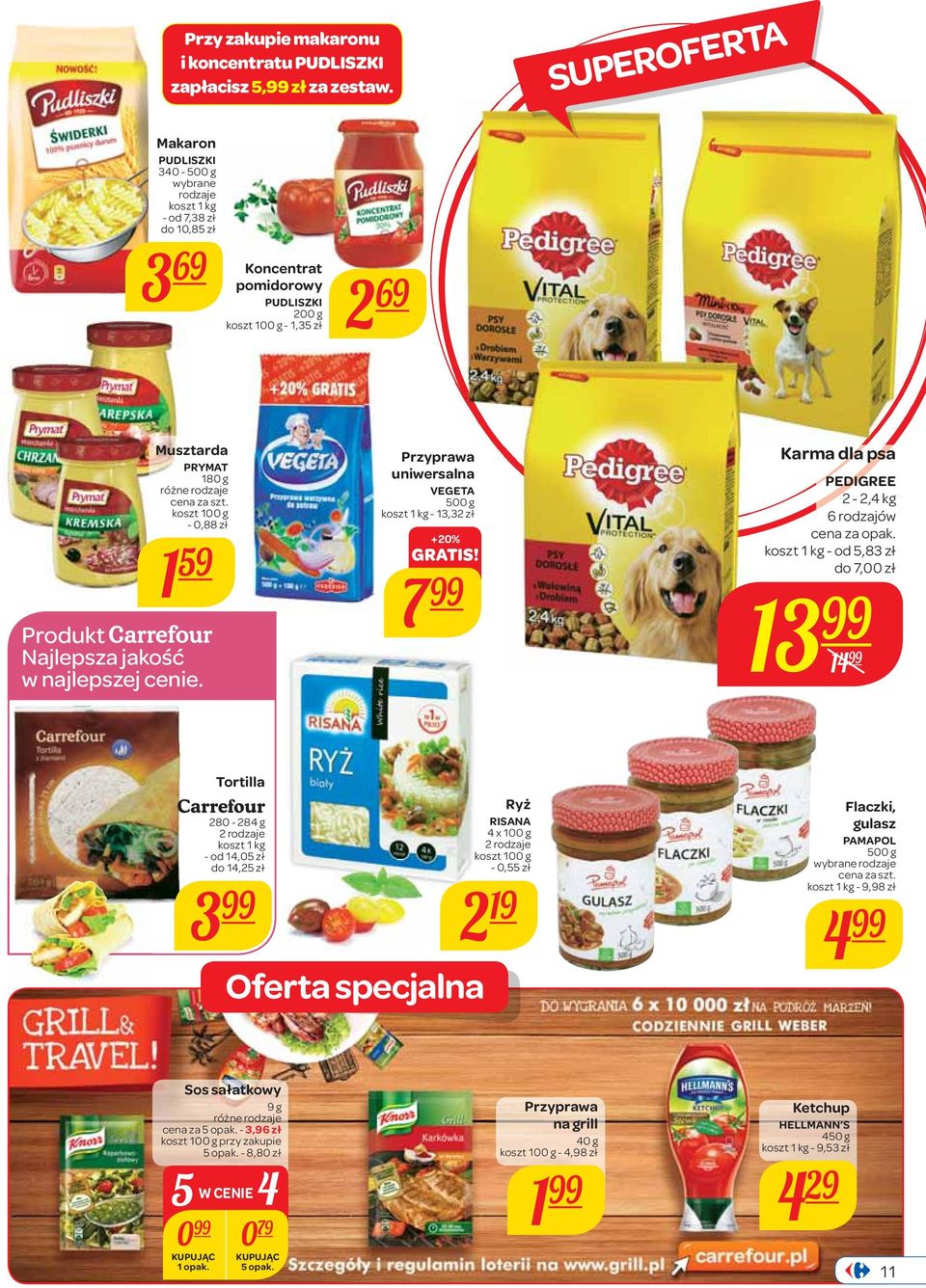 Najlepsza jakość w najlepszej cenie. Przyprawa uniwersalna VEGETA 500 g koszt 1-13,32 zł + 20% GRATIS!