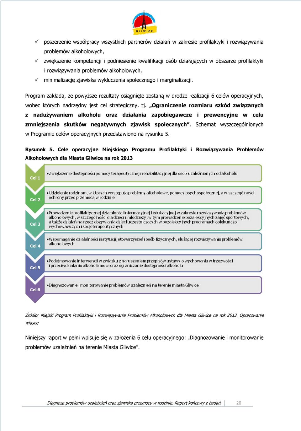 Program zakłada, że powyższe rezultaty osiągnięte zostaną w drodze realizacji 6 celów operacyjnych, wobec których nadrzędny jest cel strategiczny, tj.