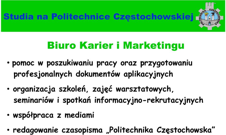 organizacja szkoleń, zajęć warsztatowych, seminariów i spotkań