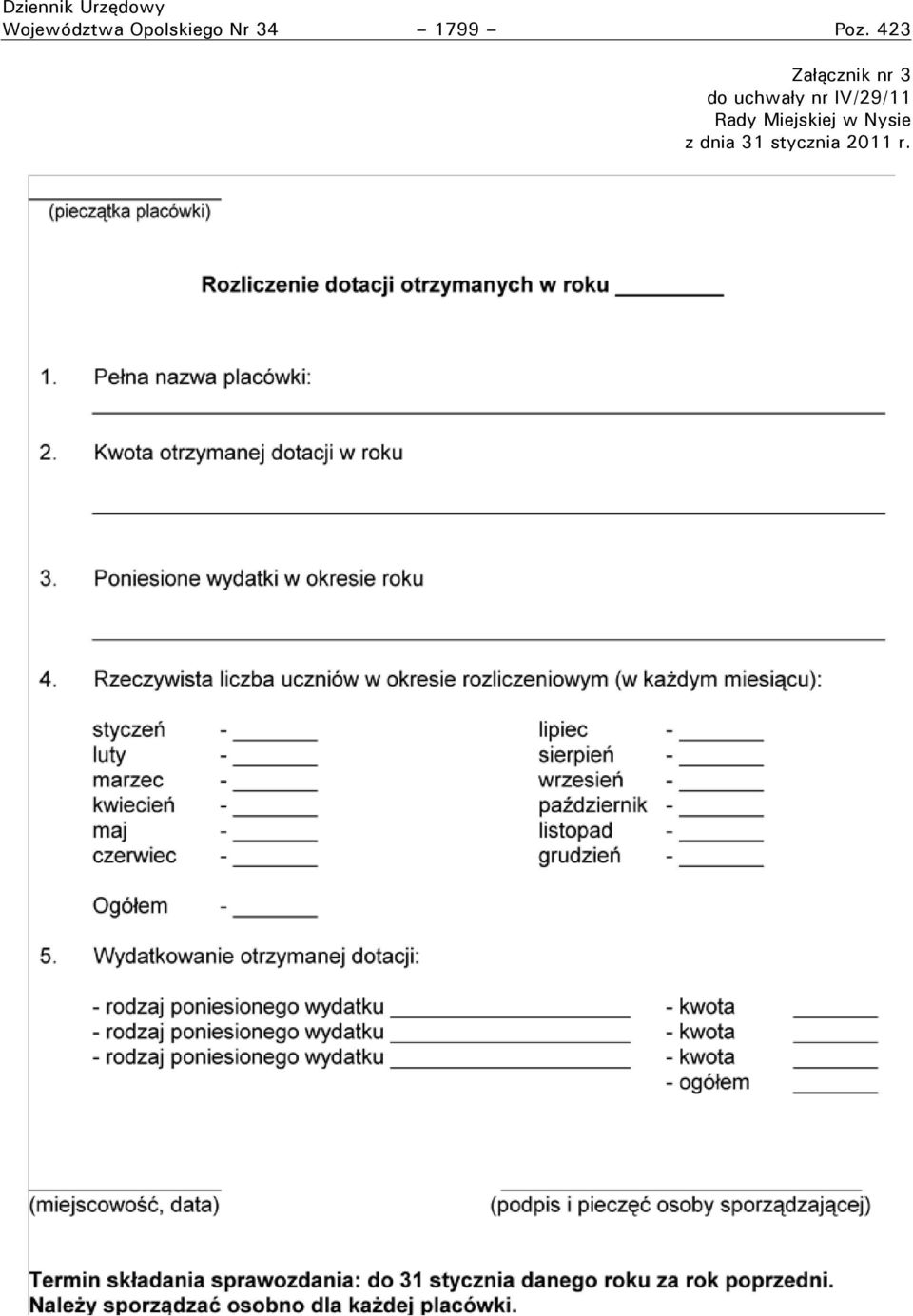 423 Załącznik nr 3 do uchwały nr