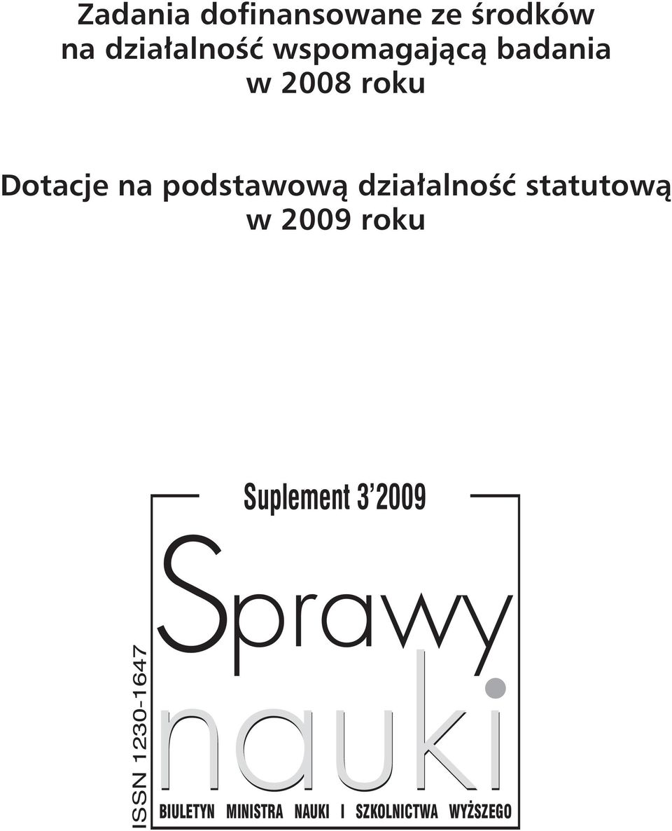 podstawową działalność statutową w 2009 roku