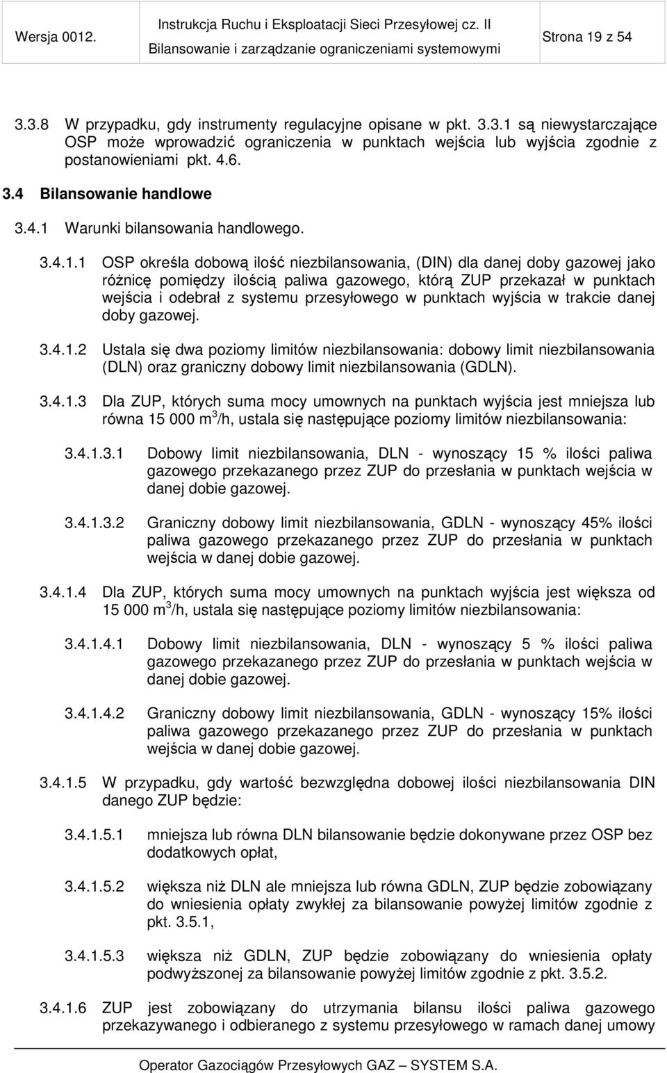 Warunki bilansowania handlowego. 3.4.1.