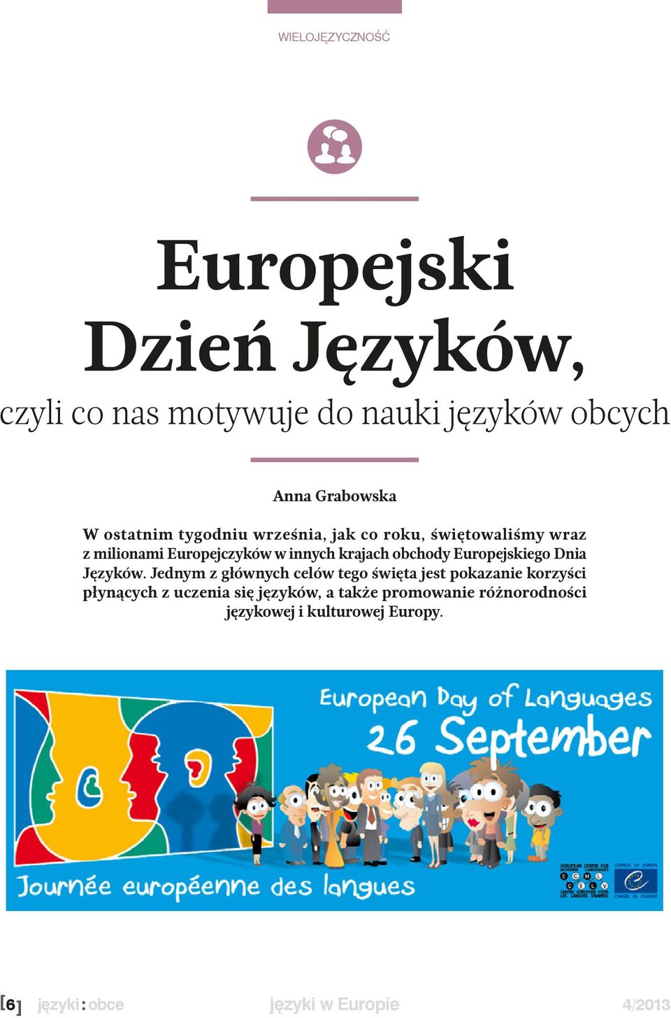 obchody Europejskiego Dnia Języków.