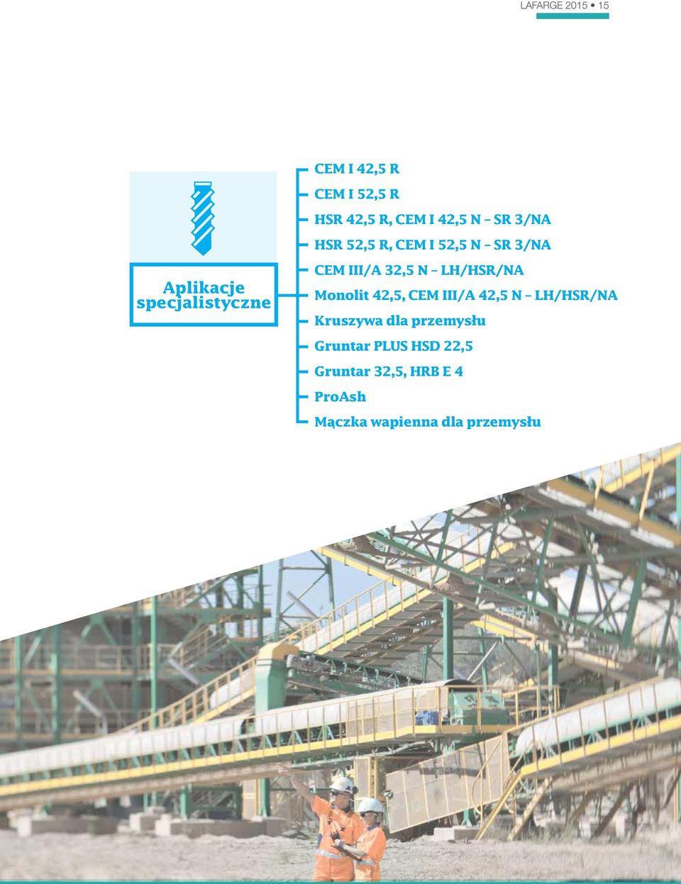 LH/HSR/NA Monolit 42,5, CEM III/A 42,5 N LH/HSR/NA Kruszywa dla przemysłu