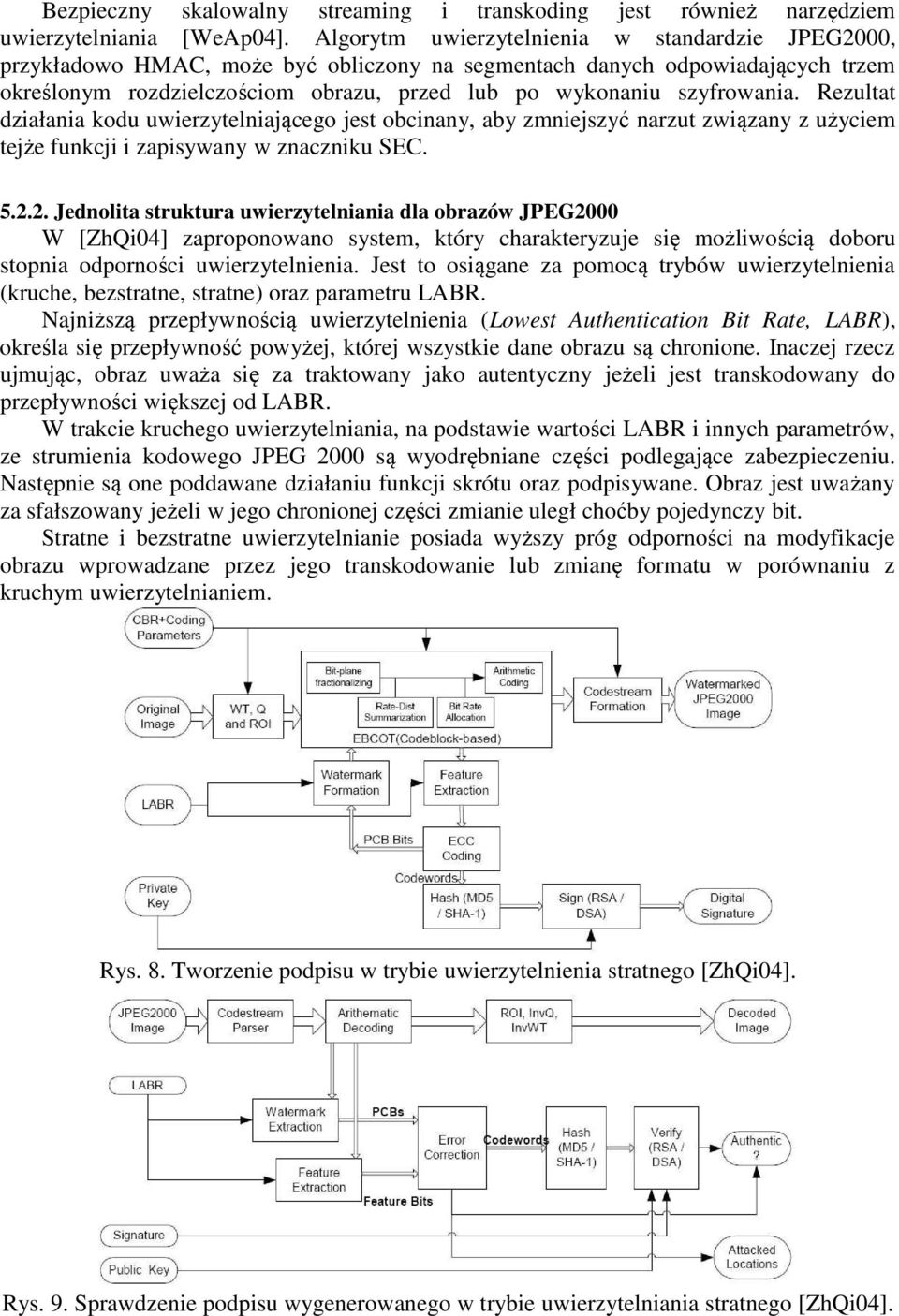 szyfrowania. Rezultat działania kodu uwierzytelniającego jest obcinany, aby zmniejszyć narzut związany z użyciem tejże funkcji i zapisywany w znaczniku SEC. 5.2.