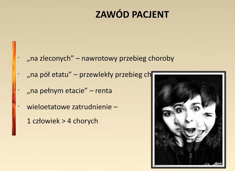 przebieg choroby na pełnym etacie renta