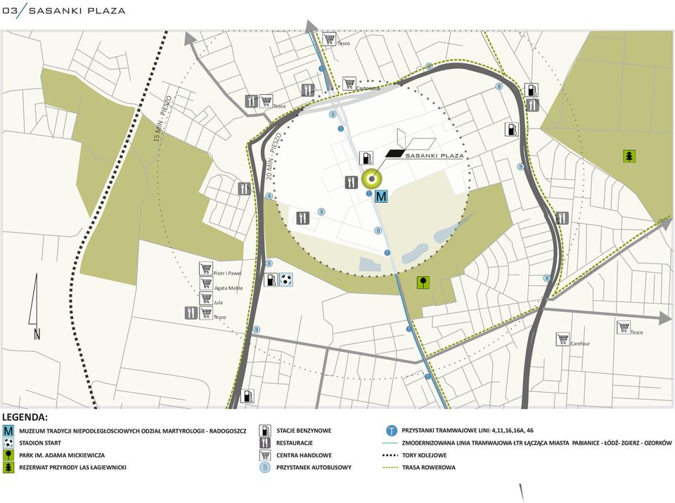 46 STADION START RESTAURACJE ZMODERNIZOWANA LINIA TRAMWAJOWA ŁTR ŁĄCZĄCA MIASTA PABIANICE - ŁÓDŹ- ZGIERZ - OZORKÓW PARK