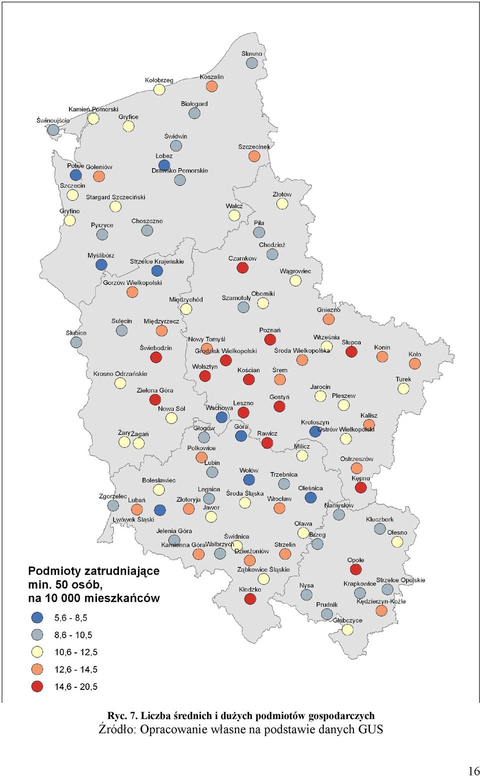 podmiotów gospodarczych