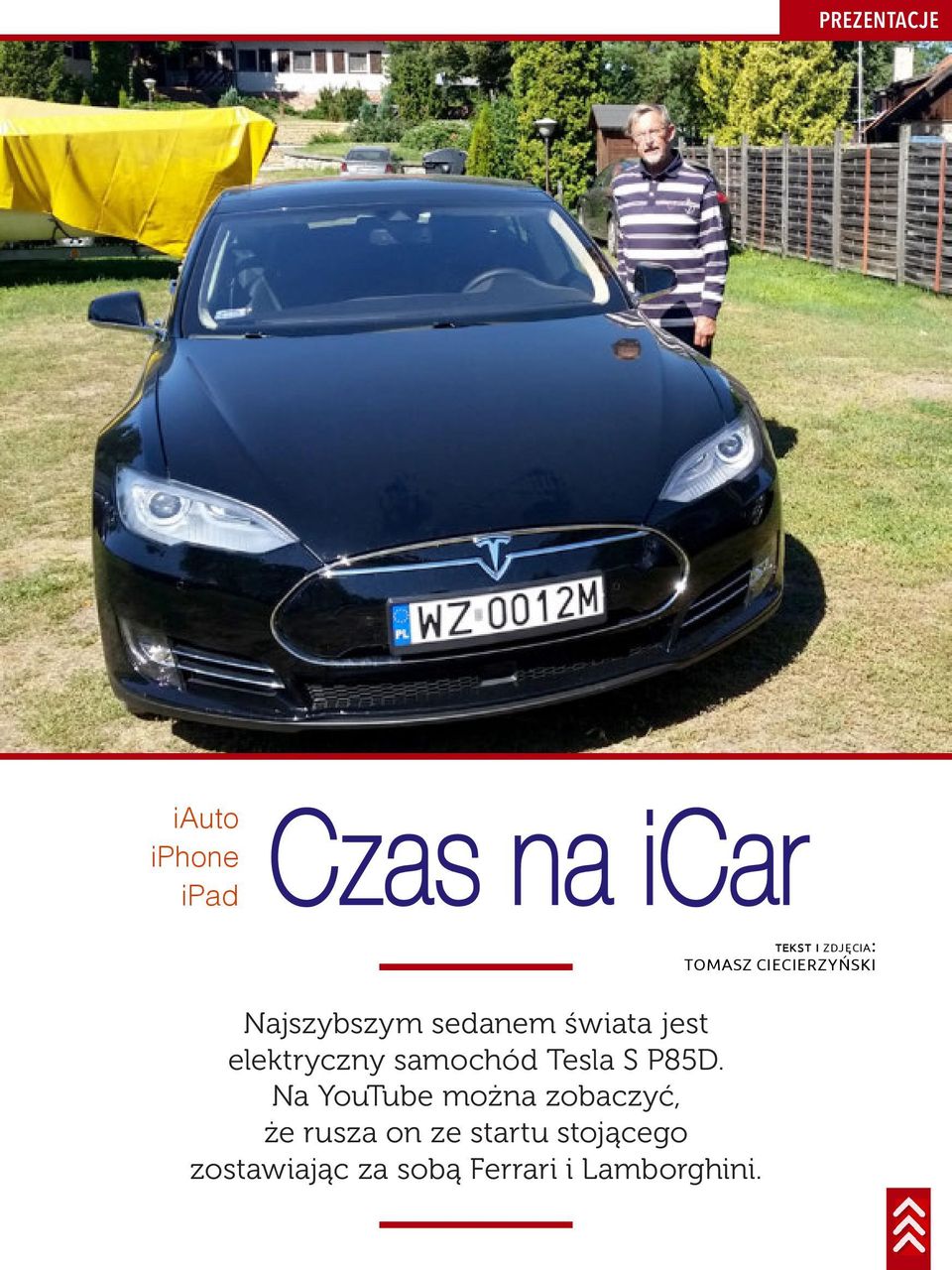 samochód Tesla S P85D.