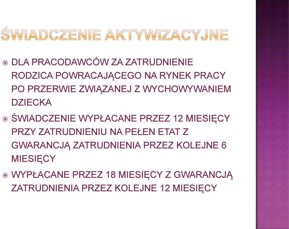 MIESIĘCY PRZY ZATRUDNIENIU NA PEŁEN ETAT Z GWARANCJĄ ZATRUDNIENIA PRZEZ