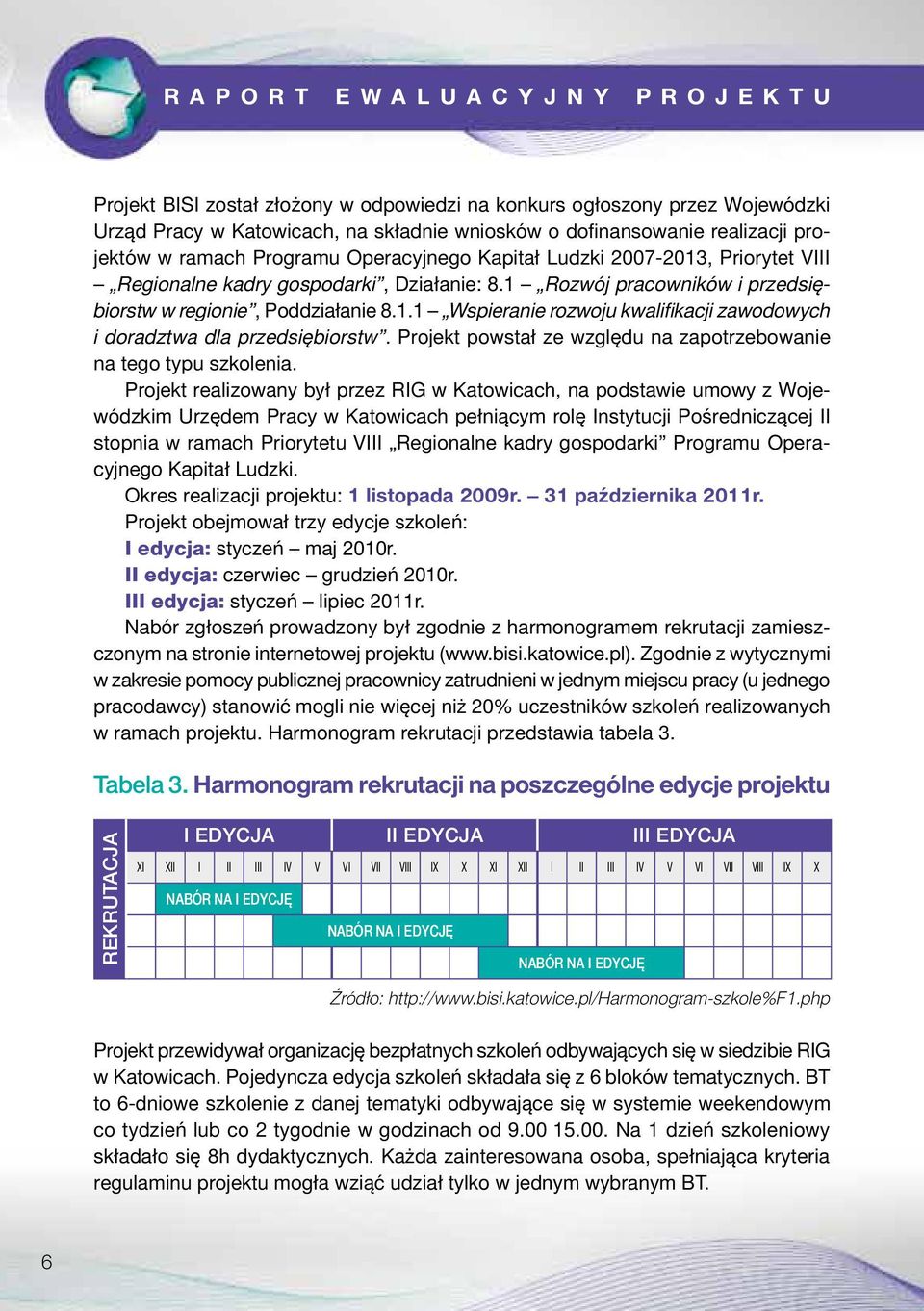 1 Rozwój pracowników i przedsiębiorstw w regionie, Poddziałanie 8.1.1 Wspieranie rozwoju kwalifikacji zawodowych i doradztwa dla przedsiębiorstw.