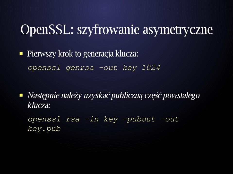 Następnie należy uzyskać publiczną część