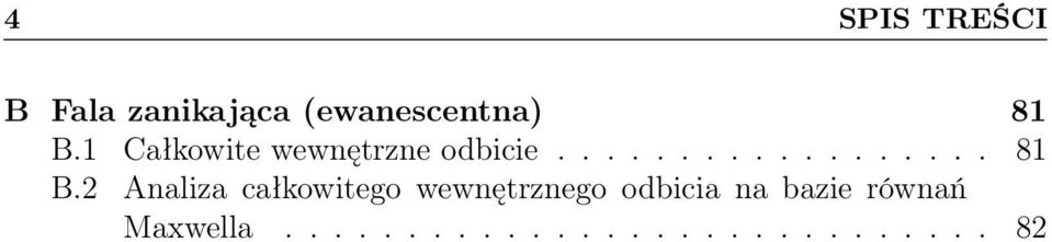 2 Analiza całkowitego wewnętrznego odbicia na bazie