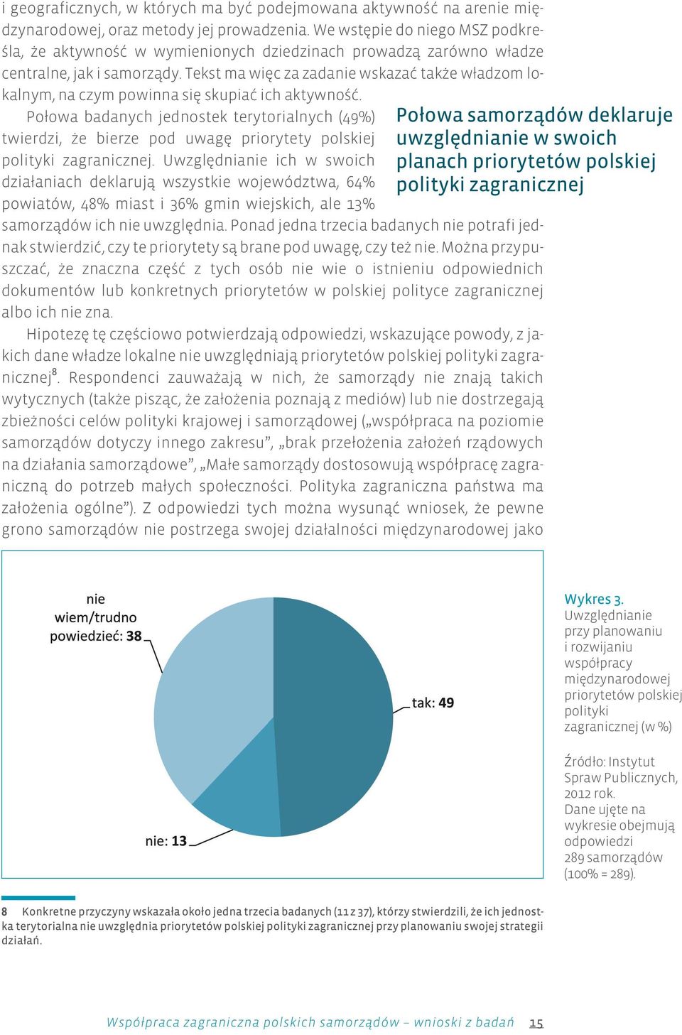 Tekst ma wiêc za za da nie wska zaæ ta k e w³ad zom lo - ka l nym, na czym po win na siê sku piaæ ich akty w noœæ.