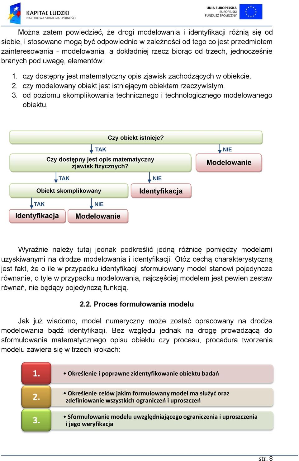 czy modelowany obiekt jest istniejącym obiektem rzeczywistym. 3. od poziomu skomplikowania technicznego i technologicznego modelowanego obiektu, Czy obiekt istnieje?