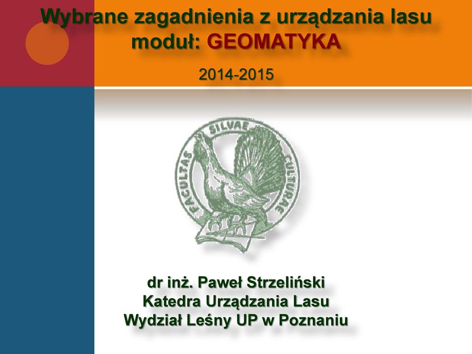 inż. Paweł Strzeliński Katedra